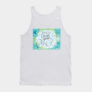 Thank you with bubbles Tank Top